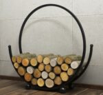 Kaminholzregal „SPIRAL“ 80 cm