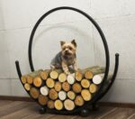 Kaminholzregal „SPIRAL“ 80 cm