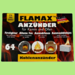 FLAMAX Anzünder für Kamin & Ofen, 64 Würfel – Bild 2