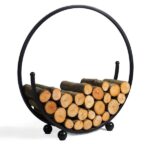 Kaminholzregal „SPIRAL“ 80 cm